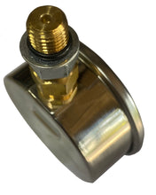 Charger l'image dans la galerie, Manomètre hydraulique 3 000 psi, face de 2 1/2 po, raccord fileté inférieur ORB SAE -4 ou -6, écrou pivotant