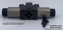 Load image into Gallery viewer, D03 (NG6): Wiring Box 3-Position Hydraulic Electrical Solenoid Valve:  21 GPM: 4560 psi: 12VDC 24VDC 110VAC