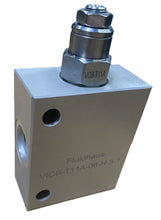 Load image into Gallery viewer, Counterbalance Valve Inline with Body, 3-Ports, 15 GPM 3000 psi, 3:1 ratio T-11A cavity SAE -8 O-ring ports
