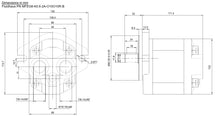 Load image into Gallery viewer, Hydraulic Gear Motor or Pump 8 cc/rev (0.732 in3/rev) rear ports bi-direction SAE A mount