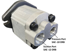 Load image into Gallery viewer, Hydraulic Gear Pump 14cc/rev (.854 cipr) 11 tooth shaft rear ported SAE A flange, CCW shaft rotation