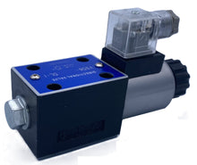 Load image into Gallery viewer, D03 (NG6): DIN Connector 2-Position  Hydraulic Electric Solenoid Control Valve:  21 GPM: 4560 psi: 12VDC 24VDC 110VAC