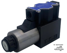 Load image into Gallery viewer, D05 (NG10): Wiring Box 2-Position Hydraulic Electrical Solenoid Control Valve: 31 GPM: 4560 psi: 110VAC 220VAC 12VDC 24VDC:  (Balers and Compactors)