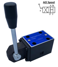 Load image into Gallery viewer, D03 (NG6): Manual Lever Hydraulic Control Valve:  21 GPM: 4560 psi