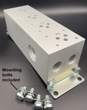 Load image into Gallery viewer, Hydraulic Series Valve Manifold Aluminum D03 NG6 or Cetop 3 pattern (2-4 Stations), MSA6 series