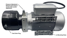 Cargar imagen en el visor de la galería, Unidad de energía hidráulica de CA 2 hp 1-4 gpm 800-3000 psi 110/220 VCA 50/60 Hz válvulas opcionales