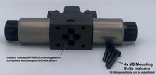 Load image into Gallery viewer, D03 (NG6): Wiring Box 3-Position Hydraulic Electrical Solenoid Valve:  21 GPM: 4560 psi: 12VDC 24VDC 110VAC:  Soft Shift (Balers and Compactors)