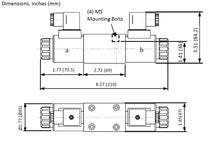Load image into Gallery viewer, Dimensions Hydraulic Electrical Solenoid Valve D03 Ng6