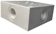 Load image into Gallery viewer, Sub plate D03 NG6 Cetop 3 Pattern for Mounting Hydraulic Valves Aluminum Anodized, SA6 series