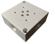 Load image into Gallery viewer, Sub plate D03 NG6 Cetop 3 Pattern for Mounting Hydraulic Valves Aluminum Anodized