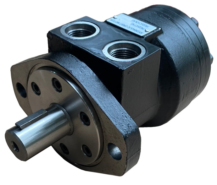 Hydraulic Low Speed High Torque Orbital Motor 4 bolt and 2 bolt SAE A Flange 50-500cc/rev 0-4100 in-lbs torque 0-760rpm 0-14.5gpm
