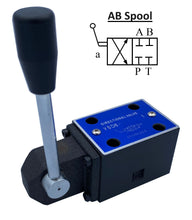 Load image into Gallery viewer, D03 (NG6): Manual Lever Hydraulic Control Valve:  21 GPM: 4560 psi
