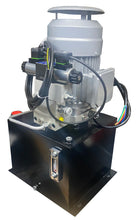 Charger l&#39;image dans la galerie, 3 HP, 5 Gallon vertical power unit with counterbalance valve assembly for lifting systems P/N HS-100102
