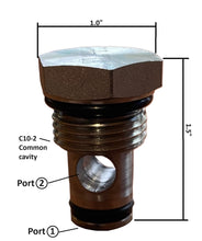 Load image into Gallery viewer, Hydraulic Cartridge Plug C10-2 Common Cavity
