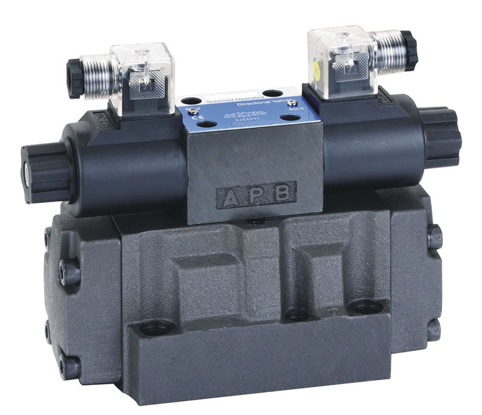 Hydraulic Direction Control Valve D08 (NG25), 131 GPM (500 LPM) 4500 PSI (315 Bar) Electically Operated