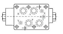 Charger l&#39;image dans la galerie, Clapet anti-retour piloté, module D03 (NG6), 13 gpm, 3045 psi
