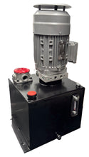 Load image into Gallery viewer, Vertical hydraulic power unit, 2gpm, 2200 PSI, 3 HP 230/460VAC 3 Phase, 5 Gallon Tank
