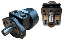 Load image into Gallery viewer, Hydraulic Low Speed High Torque Orbital Motor 4 bolt and 2 bolt SAE A Flange 50-500cc/rev 0-4100 in-lbs torque 0-760rpm 0-14.5gpm
