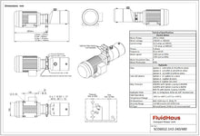 Load image into Gallery viewer, 240/480VAC 3 Phase Hydraulic Power Unit 2hp 1-4 gpm 800-3000 psi 50 or 60Hz valves optional
