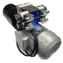 Charger l'image dans la galerie, Unité de puissance hydraulique CA 2hp 1-4 gpm 800-3000 psi 110/220VAC 50/60Hz vannes en option
