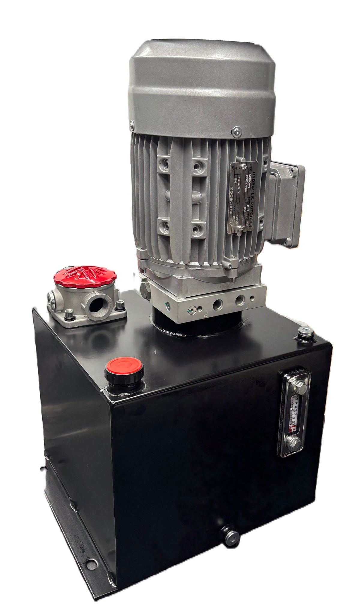 Vertical hydraulic power unit, 3.5 gpm, 3100 PSI, 2 HP 110/220VAC 1 Ph ...