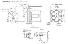 Load image into Gallery viewer, &quot;The Beast&quot; Hydraulic Low Speed High Torque Orbital Motor 500cc/rev 38HP 10798 in-lbs torque 0-240rpm 0-32gpm
