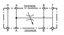 Cargar imagen en el visor de la galería, Bleed Down Valve, NG6/D03 module, A to T port, hydraulic, 3000 psi
