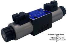 Load image into Gallery viewer, D03 (NG6): Duetsch Connector 3-Position Hydraulic Electrical Solenoid Valve: 21 GPM: 4560 psi:  DT04-2P Connector
