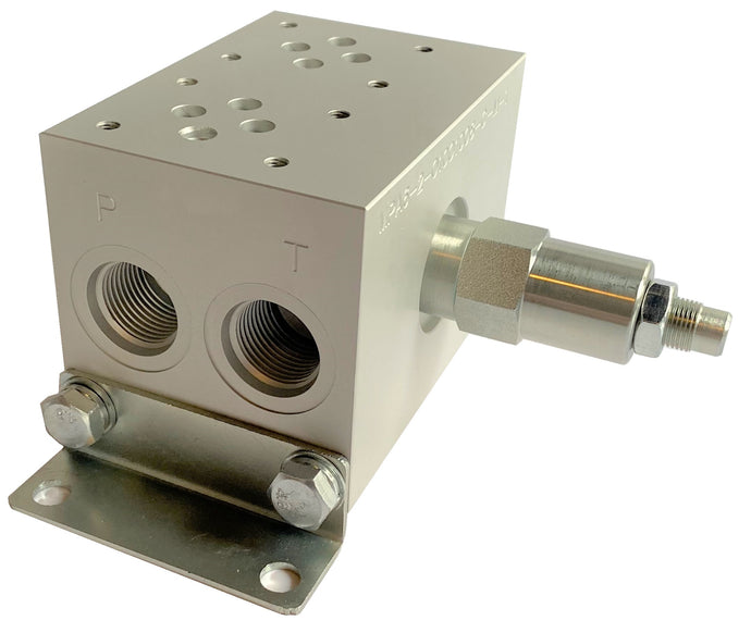 Collecteur de vannes série hydraulique en aluminium D03 NG6 ou Cetop 3 modèles (2-4 stations), série MSA6