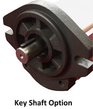 Load image into Gallery viewer, Keyed Shaft for Hydraulic Gear Pump CCW Rotation 4-28cc/rev (.24-1.7in3/rev), 2-18gpm 3625psi SAE A flange
