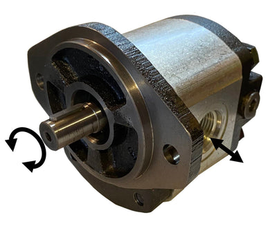 Hydraulic Gear Motor or Pump 8-26 cc/rev (0.732-1.58 in3/rev) 2-18gpm bi-direction SAE A mount