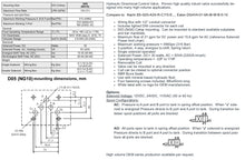 Load image into Gallery viewer, D05 (NG10): Wiring Box 2-Position Hydraulic Electrical Solenoid Control Valve: 31 GPM: 4560 psi: 110VAC 220VAC 12VDC 24VDC:  (Balers and Compactors)
