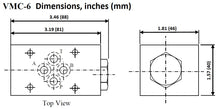 Load image into Gallery viewer, DIMENSIONS HYDRAULIC NG6 D03 CHECK VALVE
