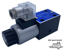 Load image into Gallery viewer, D03 Ng6 Hydraulic Electric Solenoid Control Valve: 2 Position all ports open normal
